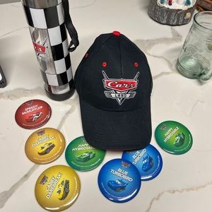 Disneyland California Adventure Hat/Tumbler/Pins Combo Deal Cars Land